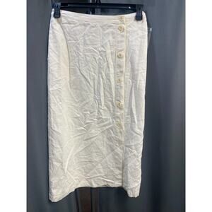 Treasure & Bond Cream Midi Skirt
